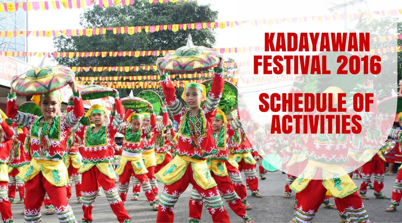 Kadayawan Festival 2016 Schedule