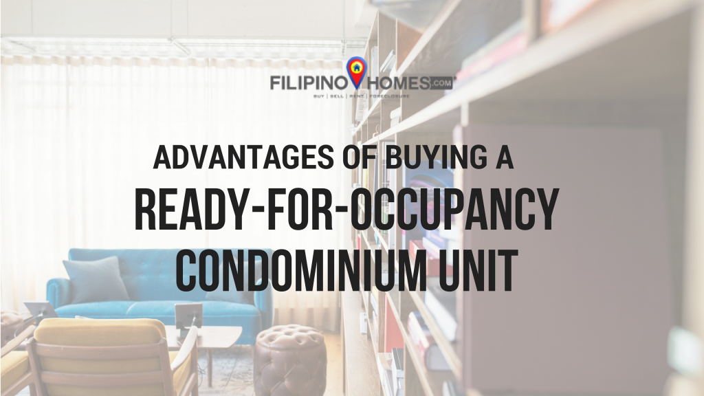 filipino homes - ready for occupancy condominium unit