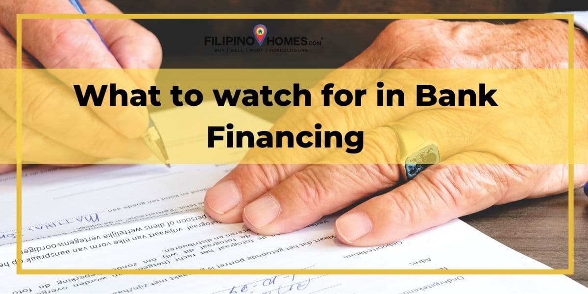 What to watch for in Bank Financing