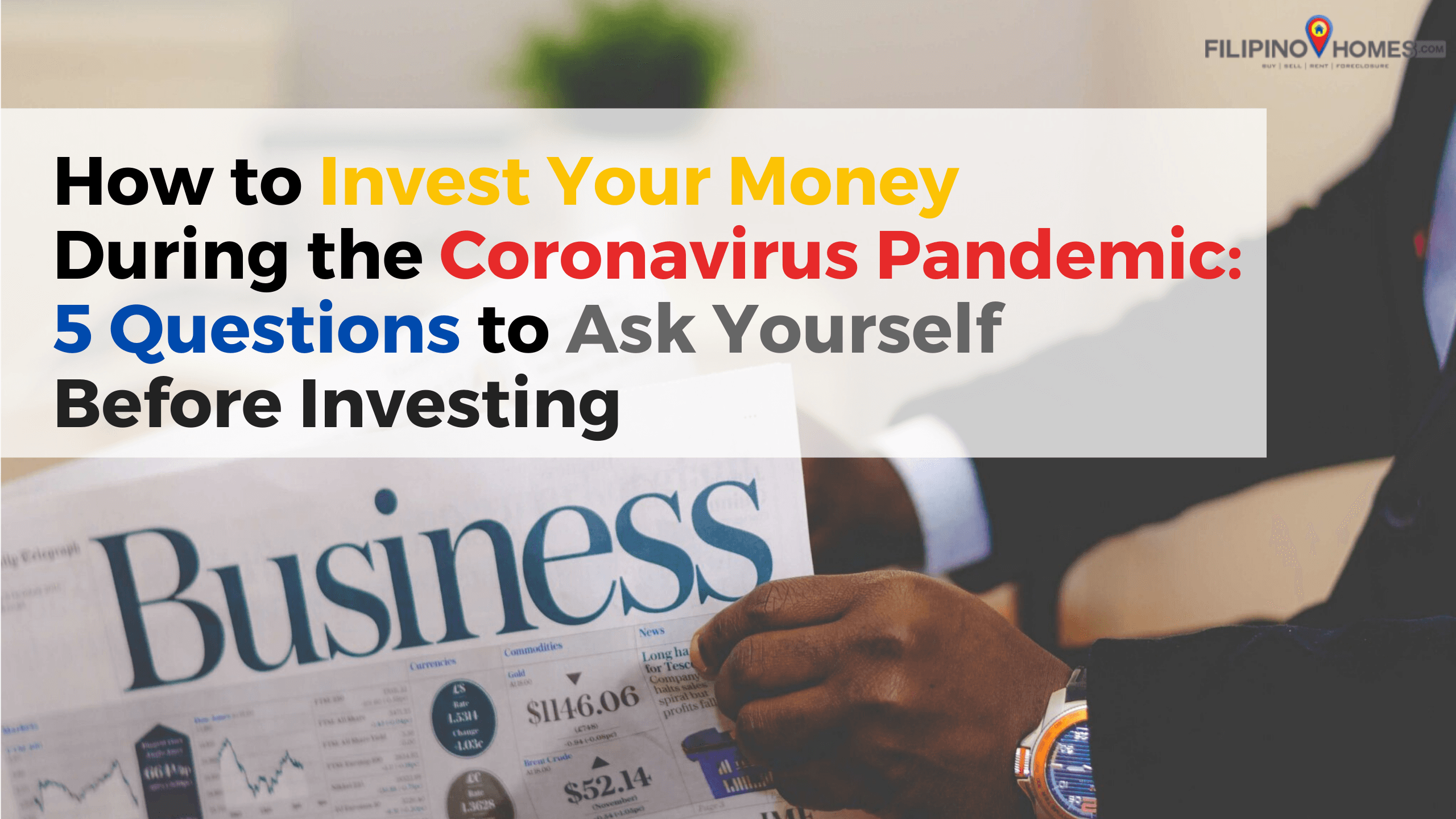 How to Invest Your Money During the Coronavirus Pandemic: 5 Questions to Ask Yourself Before Investing