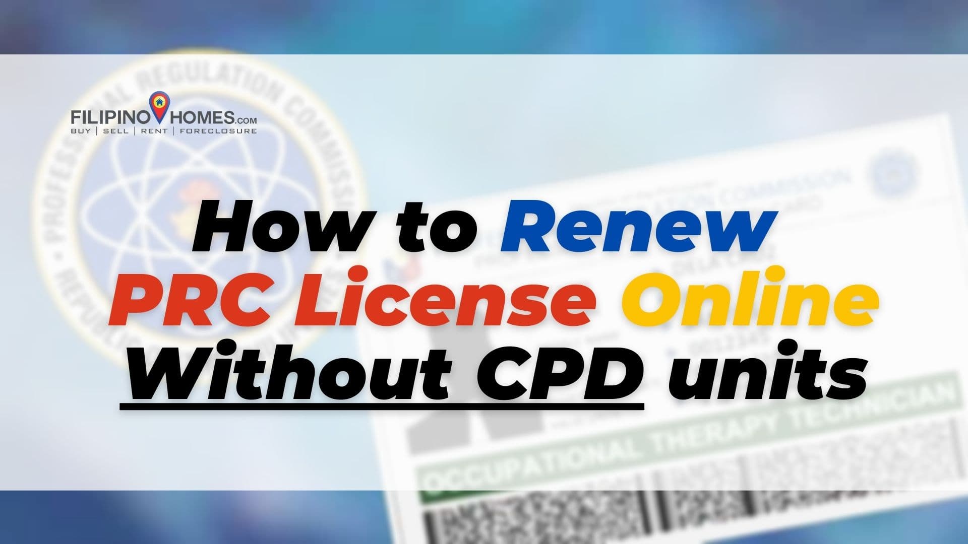 How to Renew PRC License Online Without CPD units
