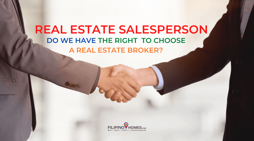 Real Estate Salesperson | Do we have the right to choose a real estate broker?