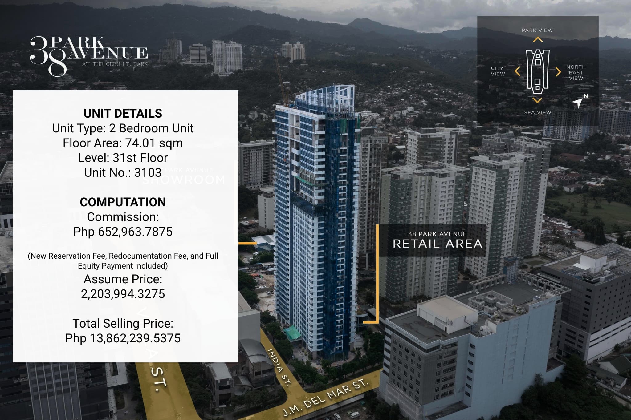 For Assume 2 bedroom unit in 38 Park Avenue IT Park Cebu City - photo 2