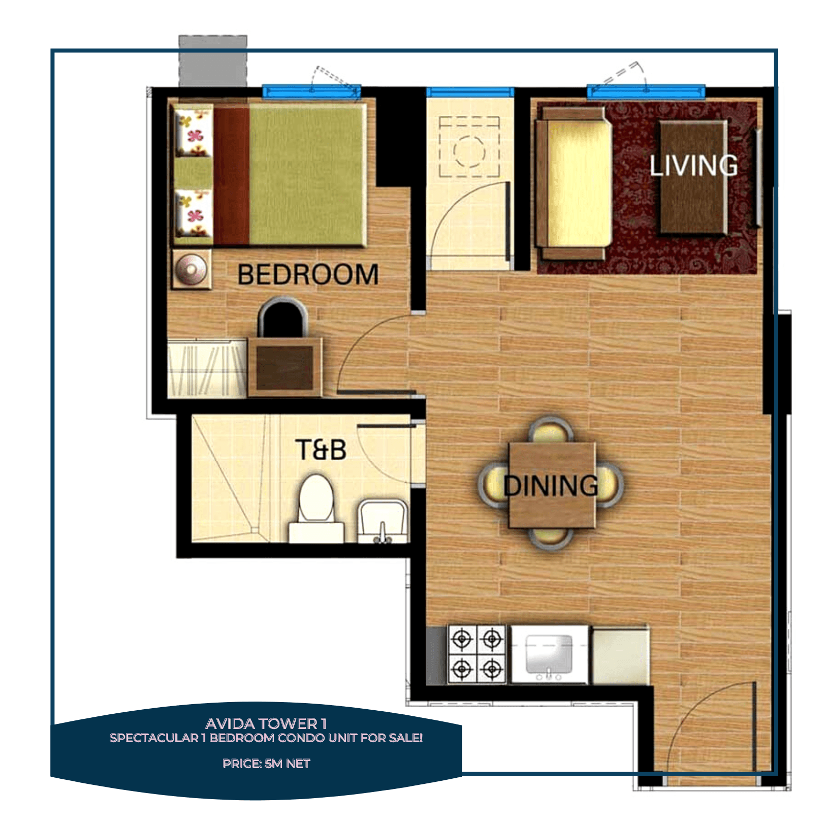 EXQUISITE 1BR CONDO IN AVIDA CEBU - photo 4