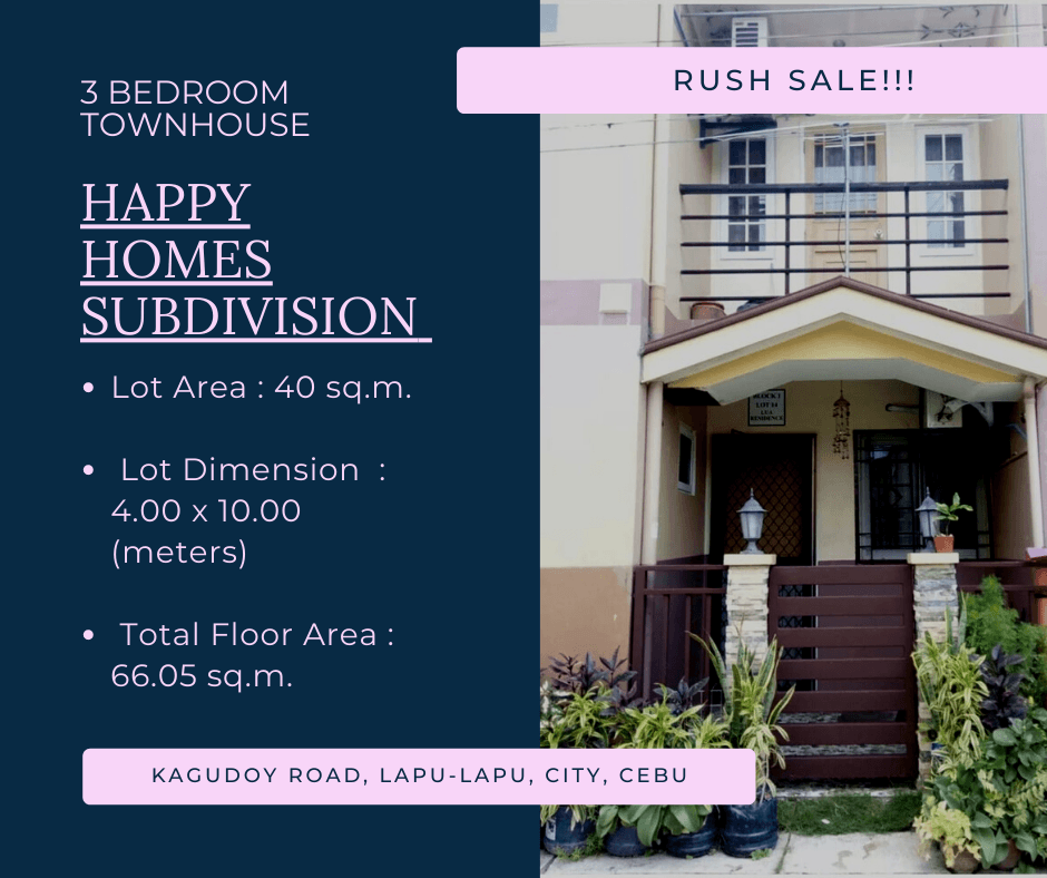 SPACIOUS 3BR TOWNHOUSE IN HAPPY HOMES