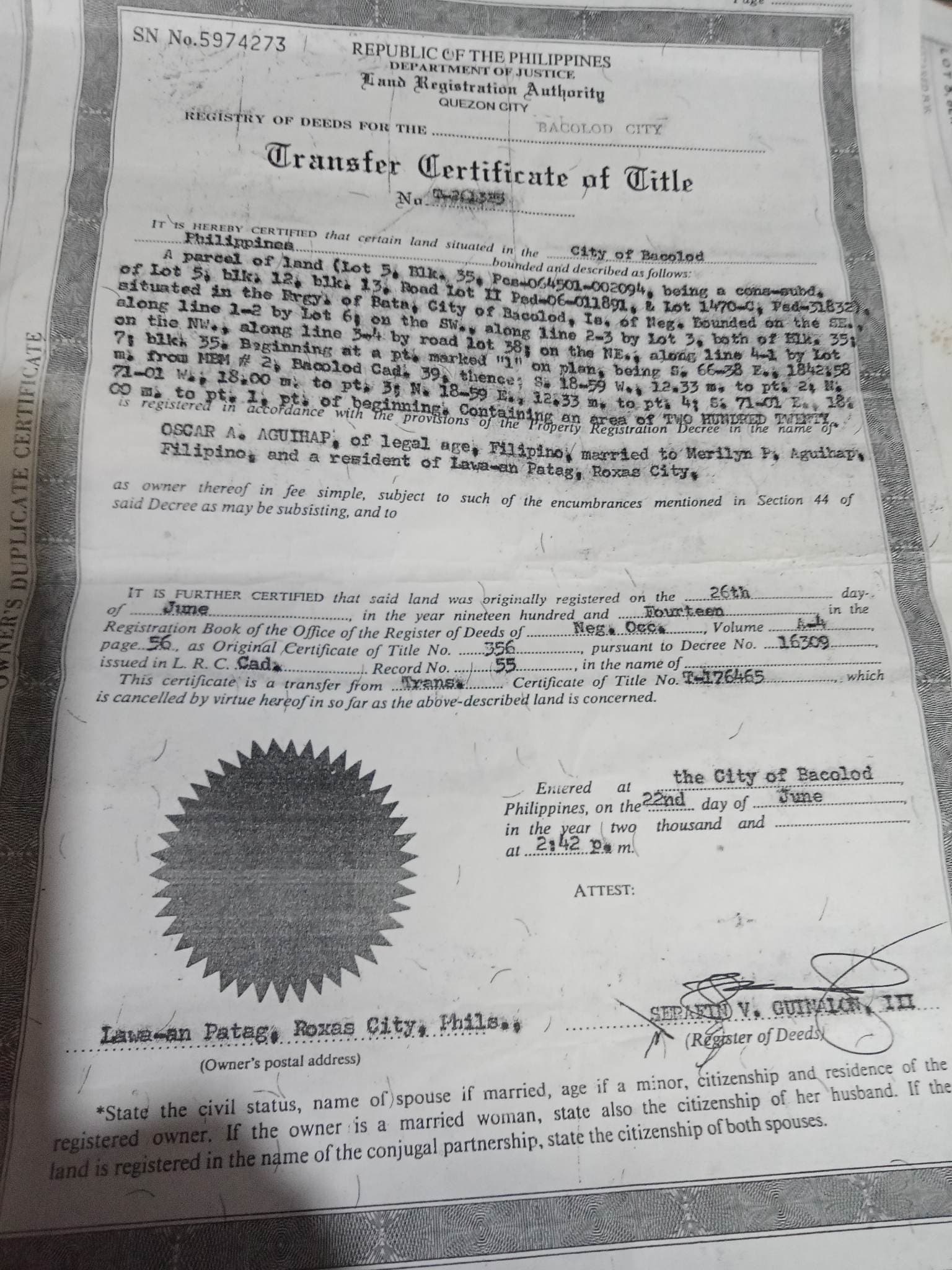 222SQM LOT FOR SALE GOLDCREST VILLAGE PHASE 3 - photo 5