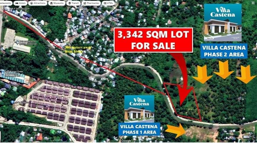 3,342 SQM LOT for SALE IN ILIGAN / ALONG BRGY. ROAD / BESIDE VILLA CASTENA SUBD